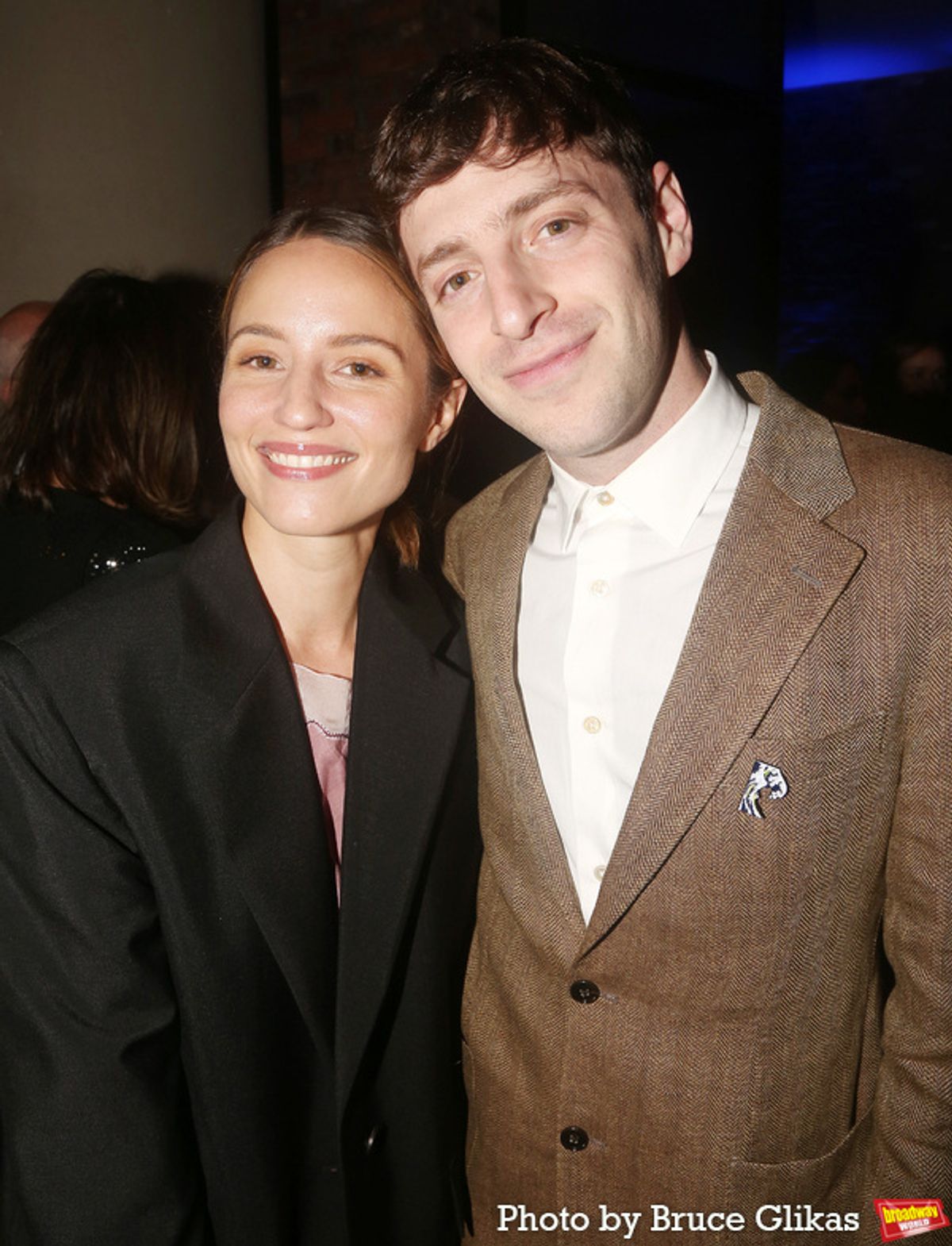 Dianna Agron and Alex Edelman at 