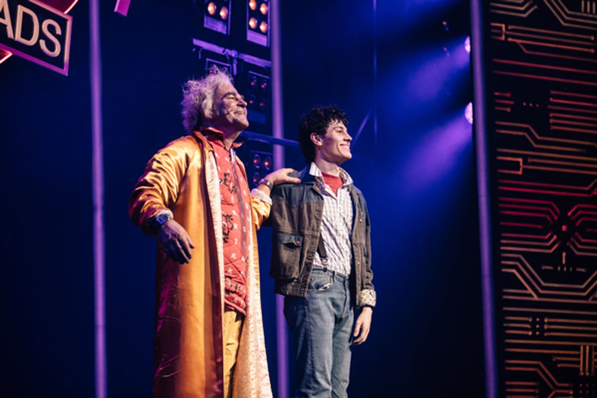 Roger Bart and Casey Likes at 