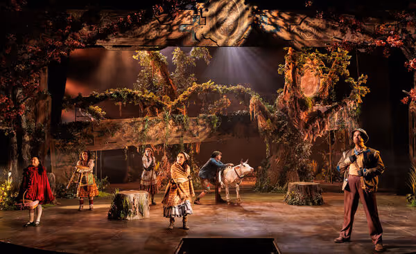 Kendyl Ito as Little Red Ridinghood, Joanne Baum as Jack’s Mother, Lindsay Nicole C Photo