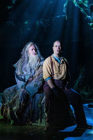Christopher Carl as the Mysterious Man and Aaron Galligan-Stierle @ BroadwayWorld Christopher Carl as the Mysterious Man and Aaron Galligan-Stierle Photo