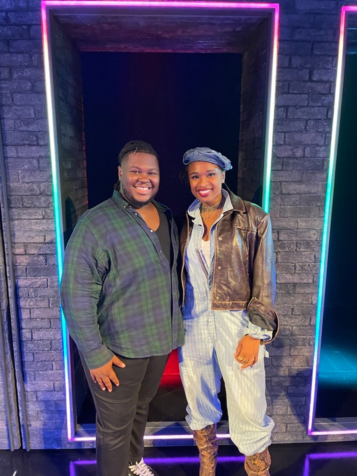 Jennifer Hudson and Kyle Ramar Freeman at 