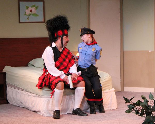 Colin Wasmund as Todd and Emily Britt as Billie Dwyer Photo
