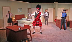 Rebecca Tucker as Karen Brown, Nicholas Wilder as Eric Sheridan, Mikey Lobalsamo as Agent Frank, and Emily Britt as Billie Dwyer @ BroadwayWorld Rebecca Tucker as Karen Brown, Nicholas Wilder as Eric Sheridan, Mikey Lobalsamo as A Photo