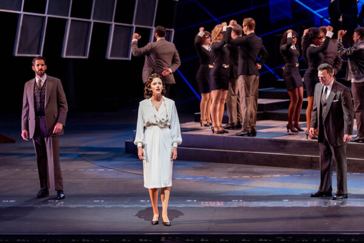 John Riddle, Taylor Louderman, Tally Sessions and the cast at 