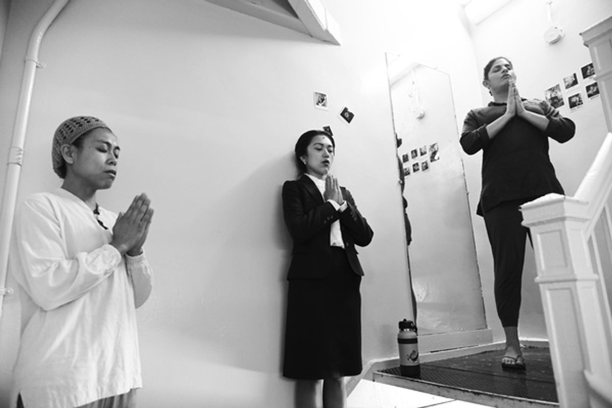 Nikki Calonge, Kristin Louie, Mahnaz Damania at 