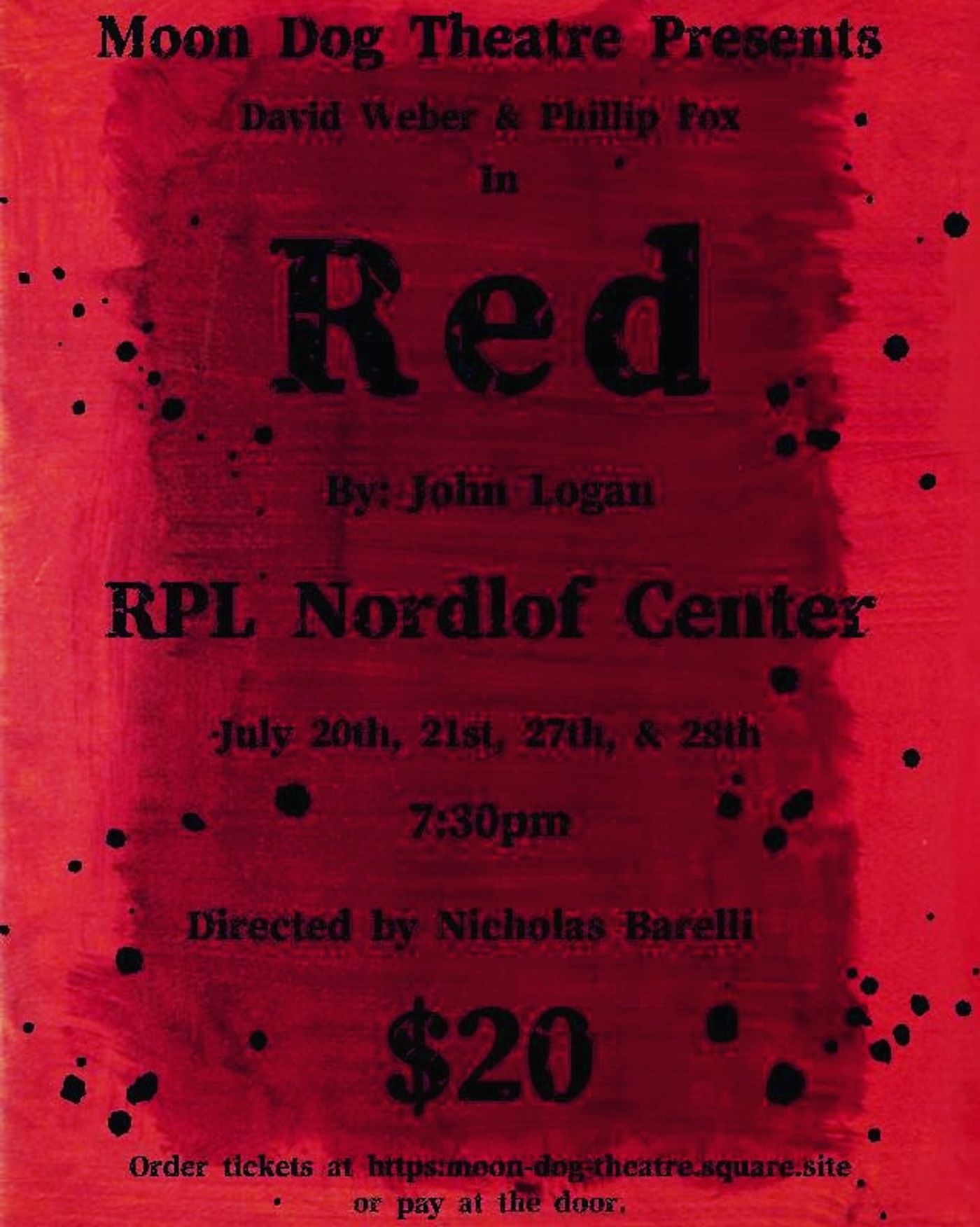 Interview: David Weber of RED at Moon Dog Theatre In Rockford  Image