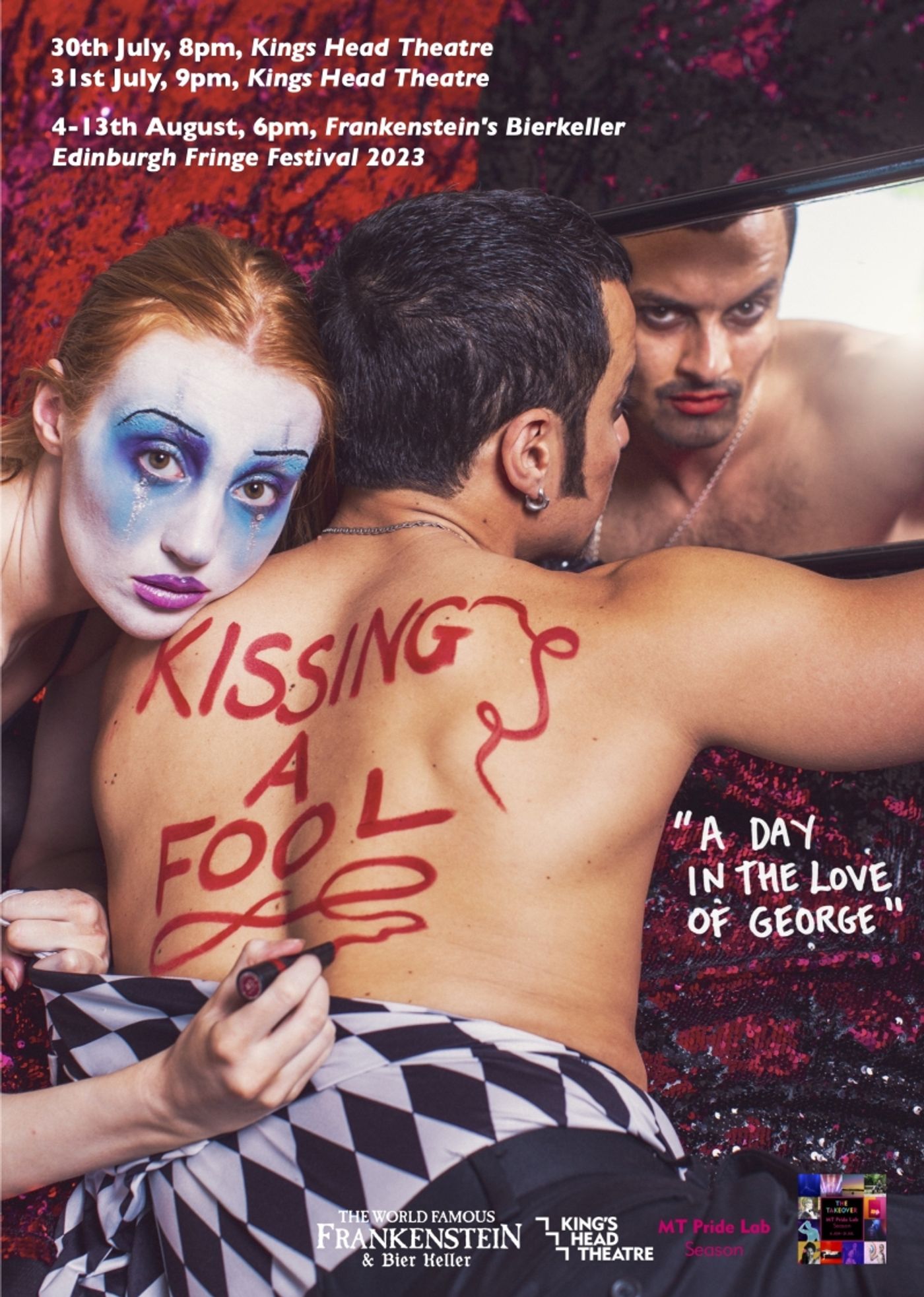 Interview: 'We've Discovered This Multi-Layered Man' Scarlett Stitt and Dylan Aiello on Reevaluating George Michael, Drag and Cabaret in Their Show KISSING A FOOL  Image