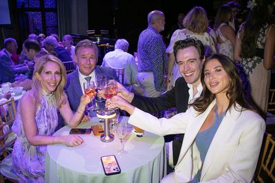 Dana Bash, Spencer Garrett, Erich Bergen and friend Photo
