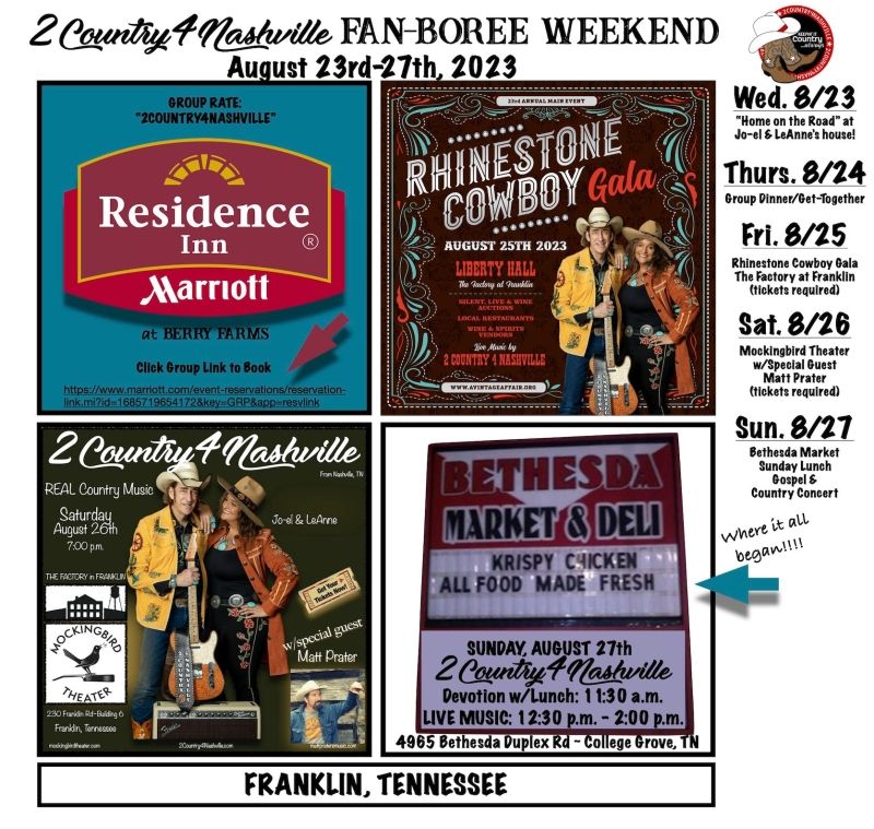 Feature: 2COUNTRY4NASHVILLE at JJ's Grill Fort Smith  Image