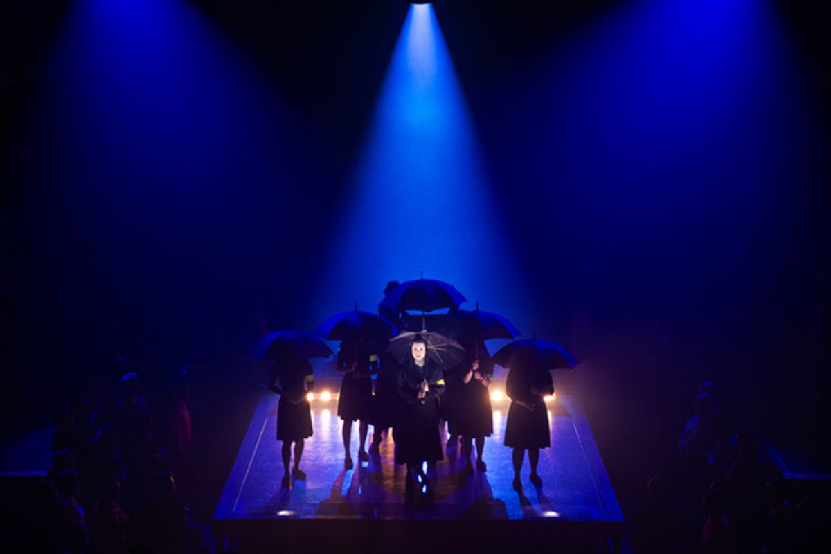 Lea Salonga (Aurora Aquino) and the cast of Here Lies Love
 at 