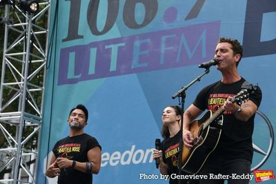 Robert Pendilla, Samantha Gershman and  Nick Fradiani Photo