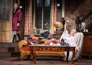 Eric McCormack (Beau) and Laura Bell Bundy (Sylvia) 
 Photo