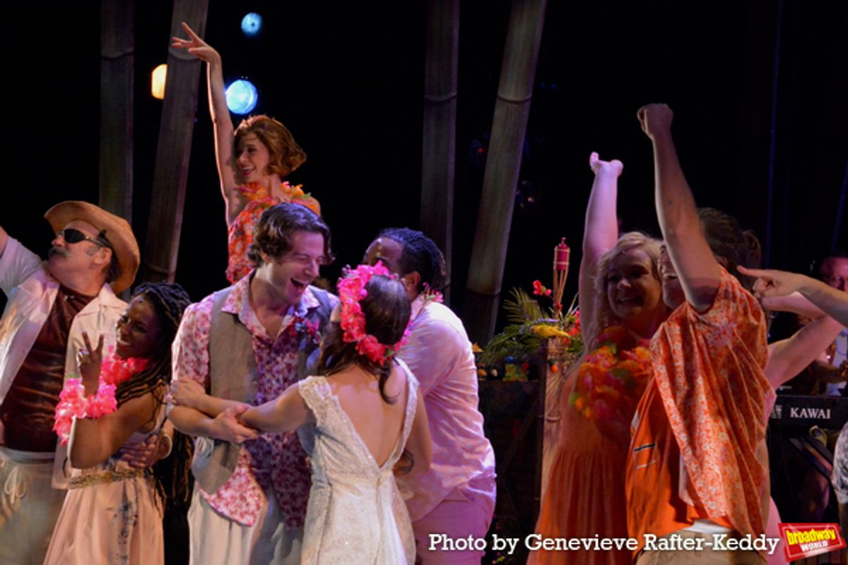 Sam Sherwood, Meadow Nguy and The Cast of Escape to Margaitaville at 