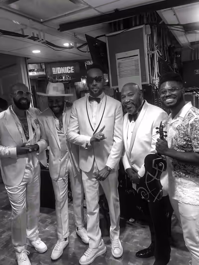 Kenny Burns, D-Nice, Baby Cham, Bun B, and Edward W. Hardy Photo