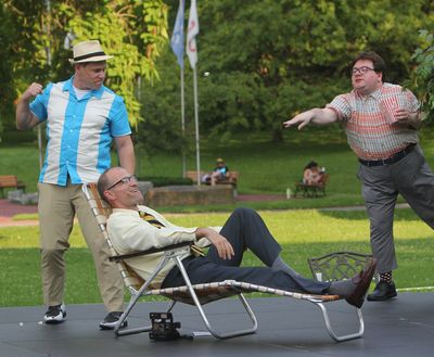 Dennis Schebetta, Noah Tuleja, and Ryan Palmer. Photo by Gary Wilson. Photo