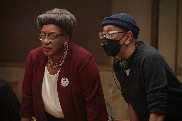 CCH Pounder as Dr. Anna Hedgeman and George C. Wolfe (Director-Writer) Photo