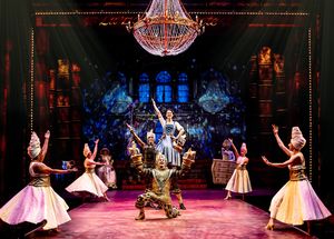 Audrey Hare and the company of Chicago Shakespeare Theater’s production of Disney¿ Photo