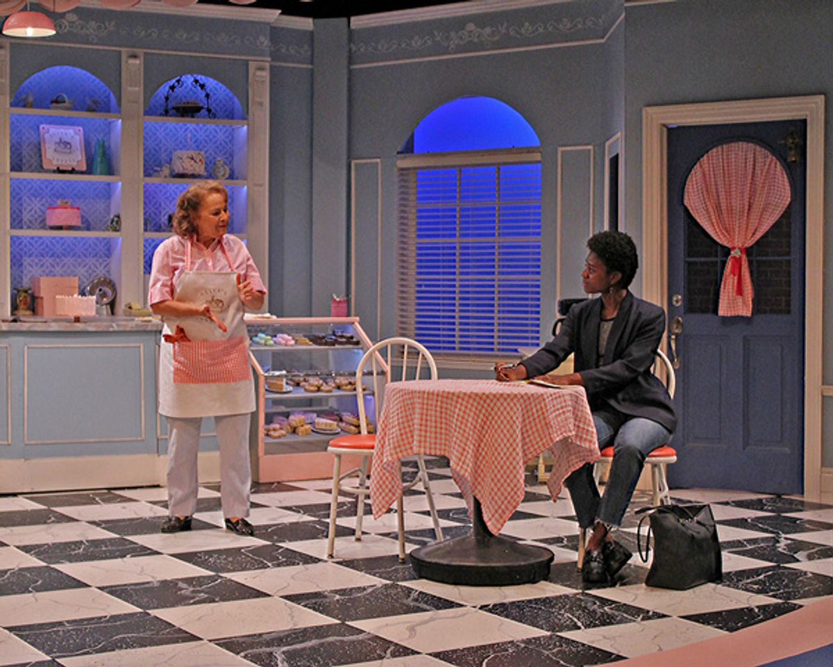 Barbara Bayes and Evan Simone Frazier at 