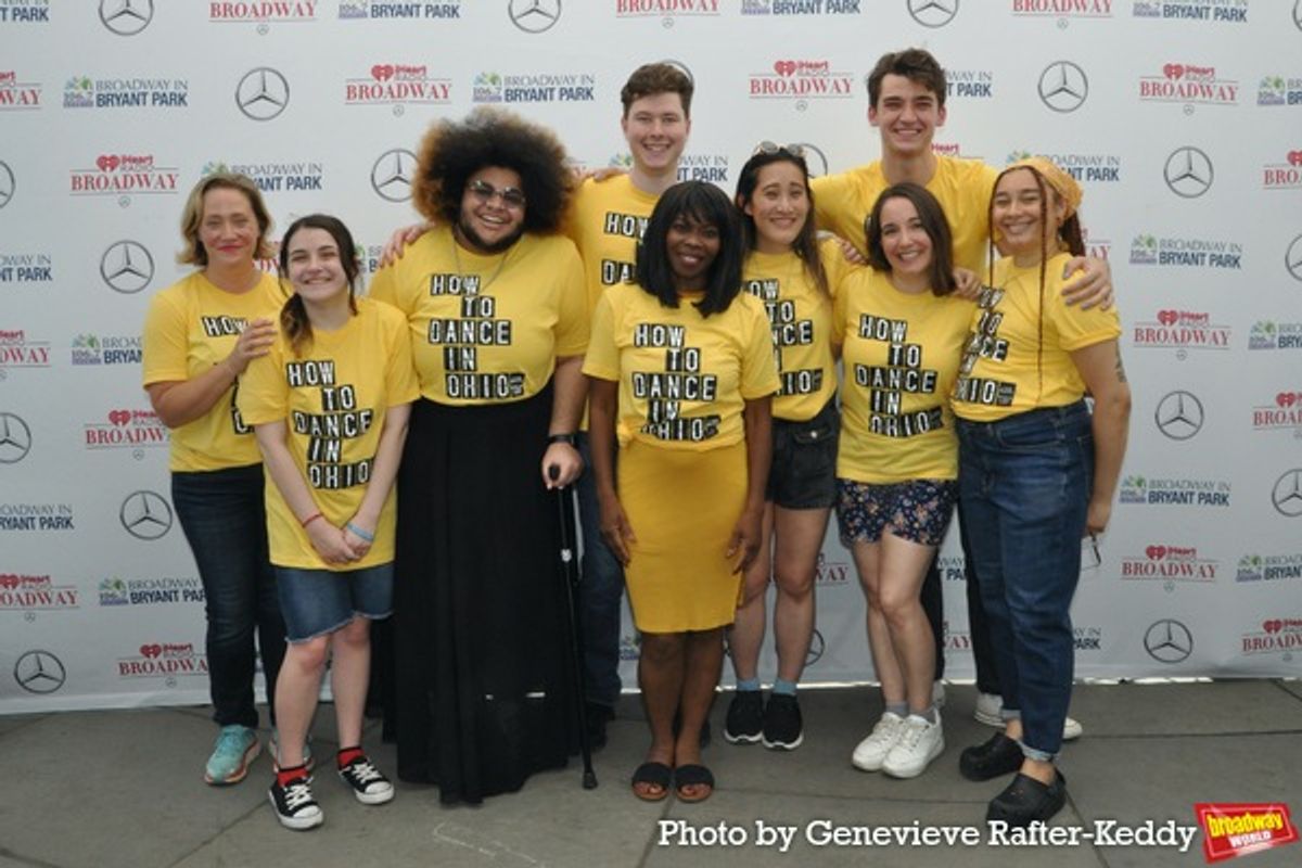 Members of the Cast of How To Dance in Ohio-Haven Burton, Madison Kopec, Desmond Edwards, Conor Tague, Darlesia Cearcy, Amelia Fei, Liam Pearce, Ashley Wood and Imani Russell at 