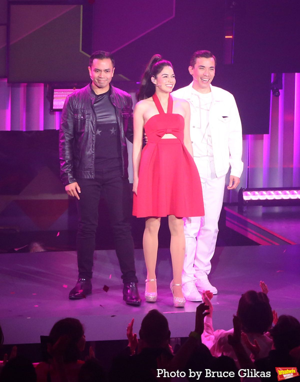 Jose Llana, Arielle Jacobs and Conrad Ricamora  at 