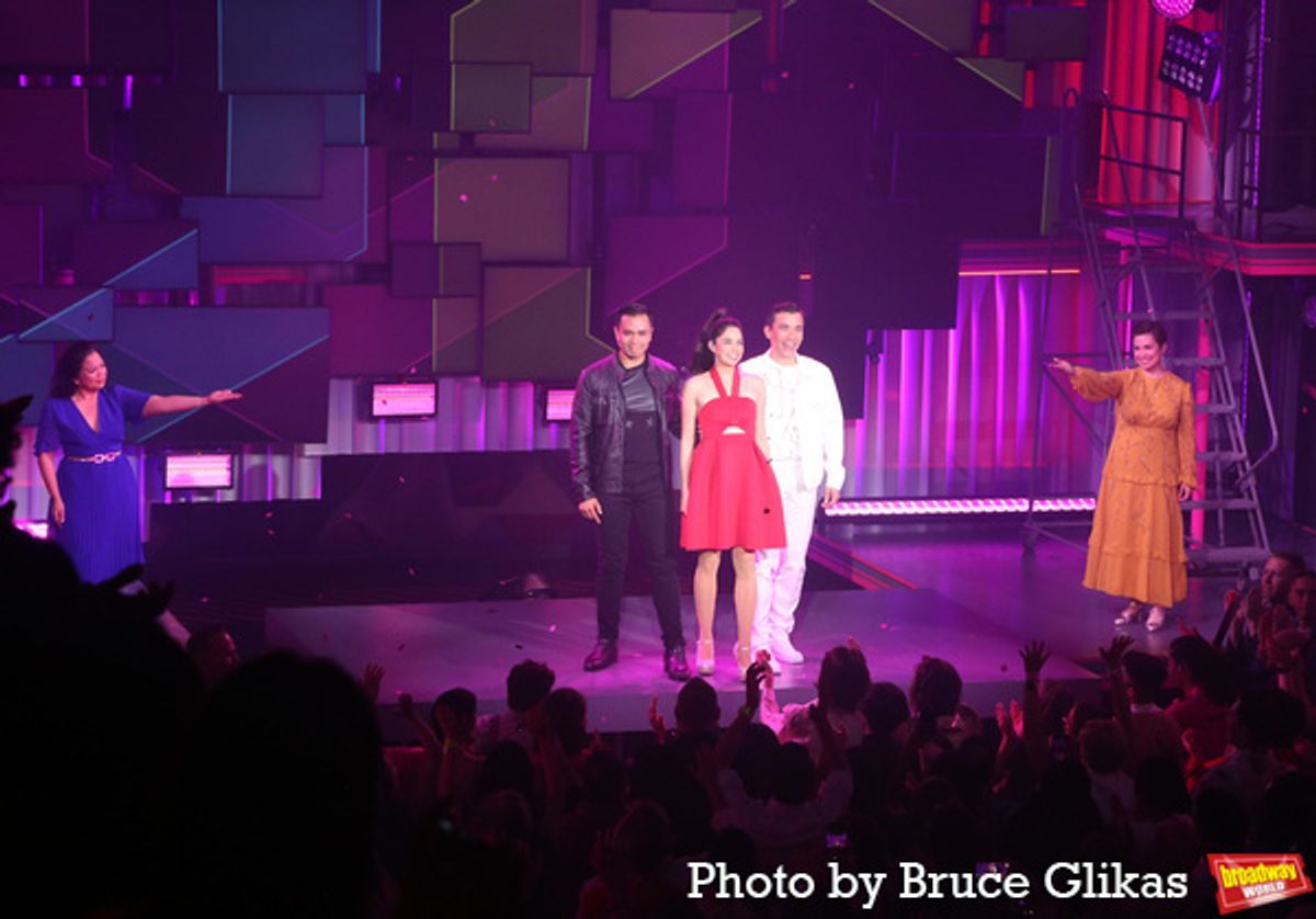 Melody Butiu, Jose Llana, Arielle Jacobs, Conrad Ricamora and Lea Salonga at 