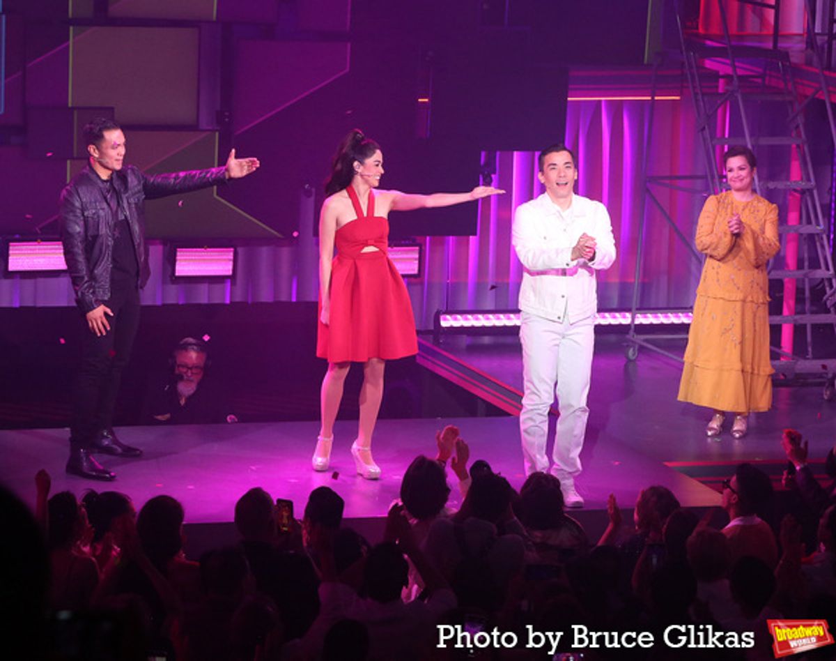 Jose Llana, Arielle Jacobs, Conrad Ricamora and Lea Salonga at 