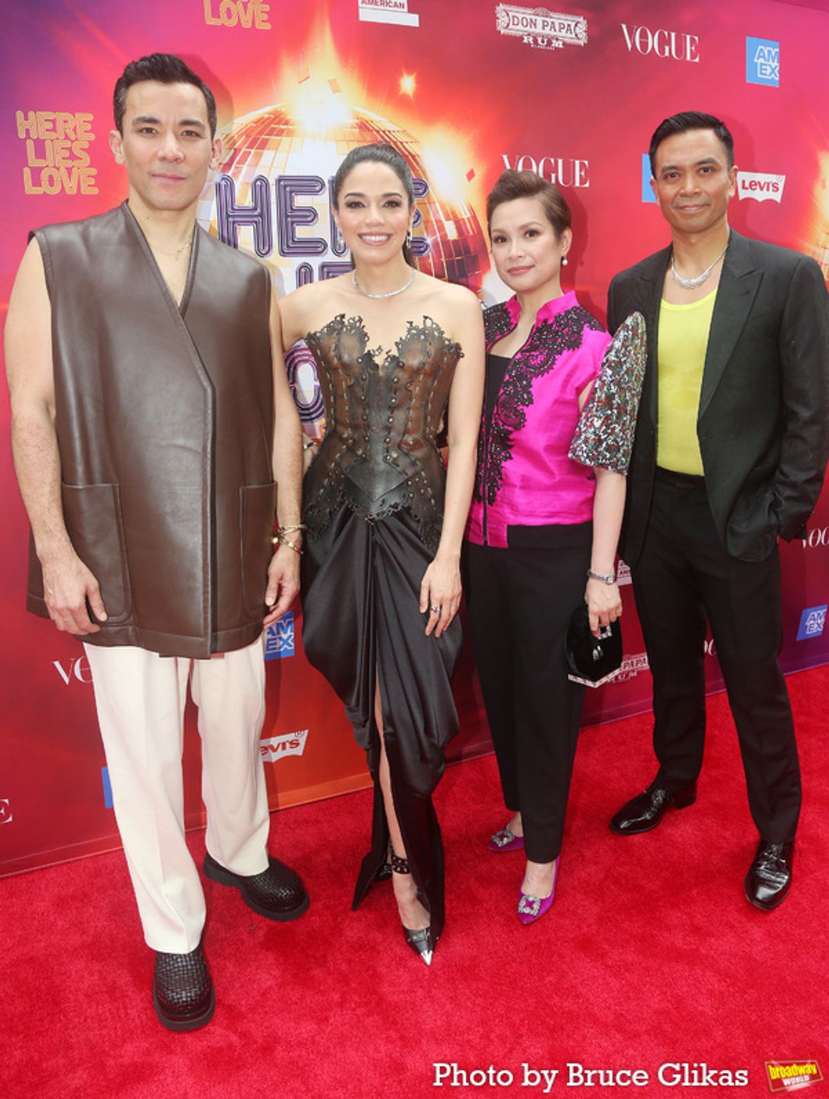 Conrad Ricamora, Arielle Jacobs, Lea Salonga and Jose Lana  at 