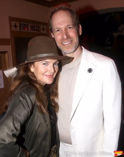 Drew Barrymore and David Korins Photo