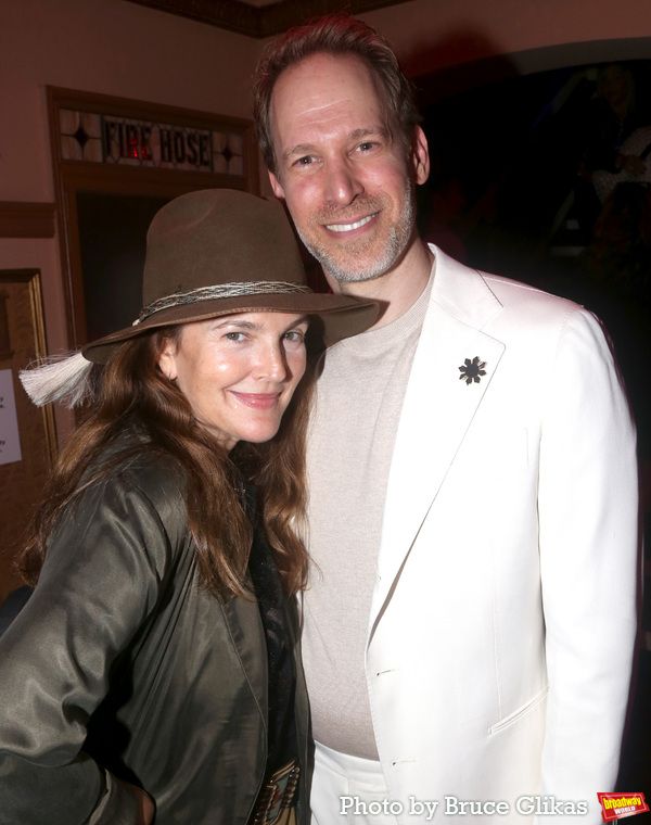 Drew Barrymore and David Korins Photo
