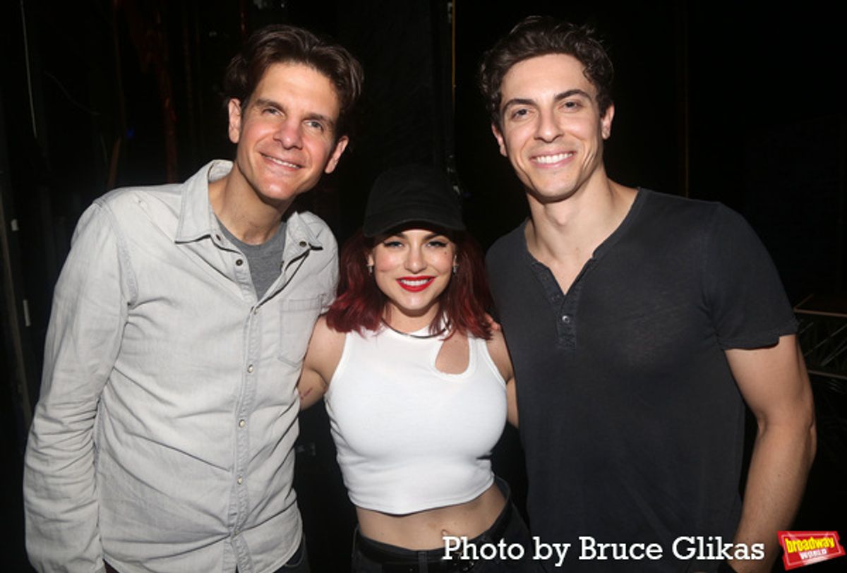 Director Alex Timbers, Joanna 'JoJo' Levesque and Derek Klena  at 