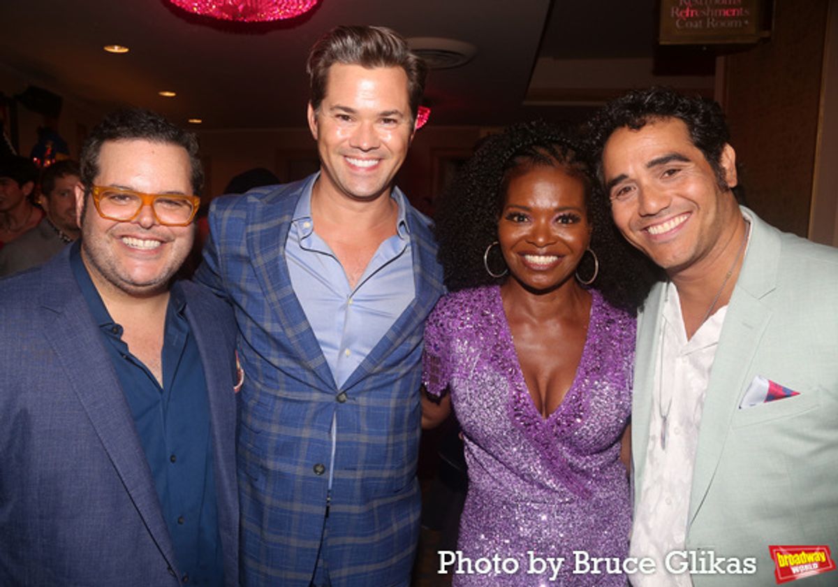 Josh Gad, Andrew Rannells, La Chanze and Adam Jacobs at 