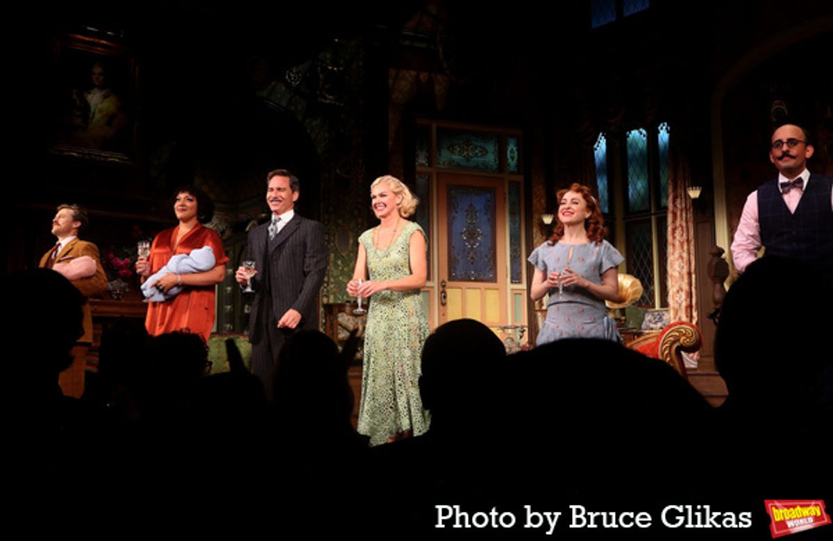 Alex Moffat, Lilli Cooper, Eric McCormack, Laura Bell Bundy, Dana Steingold and Nehal Joshi  at 