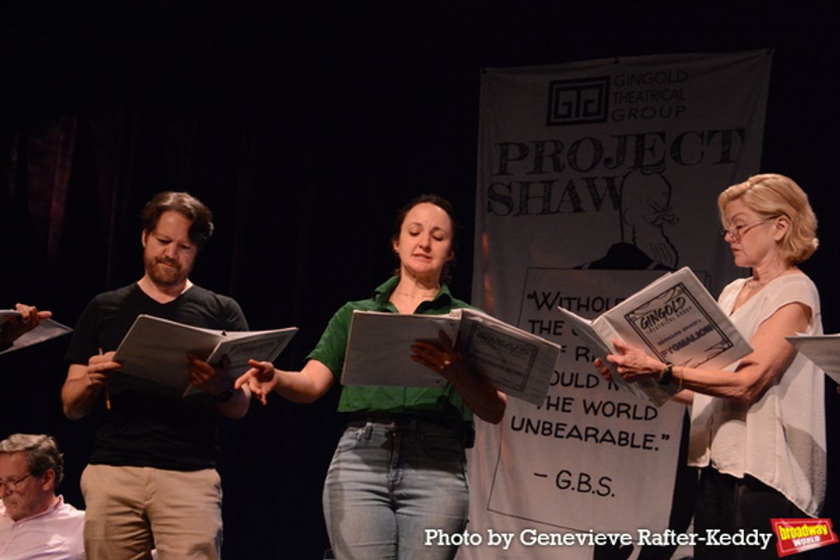 Robert Petkoff, Kate Hamill and Alison Fraser at 