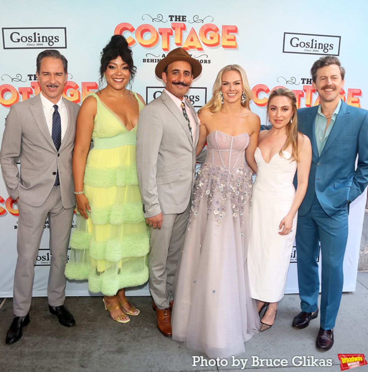 Eric McCormack, Lilli Cooper, Nehal Joshi, Laura Bell Bundy, Dana Steingold and Alex Moffat   at 