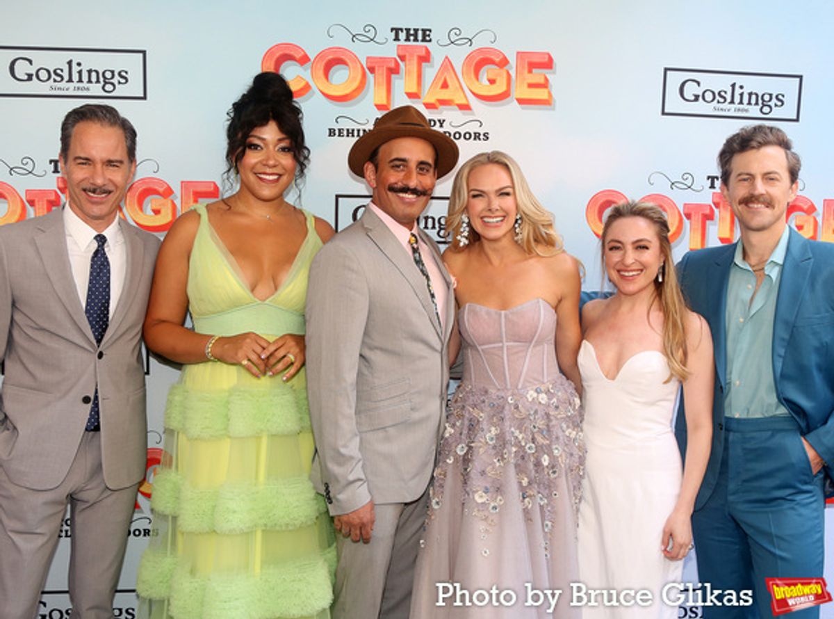 Eric McCormack, Lilli Cooper, Nehal Joshi, Laura Bell Bundy, Dana Steingold and Alex Moffat   at 
