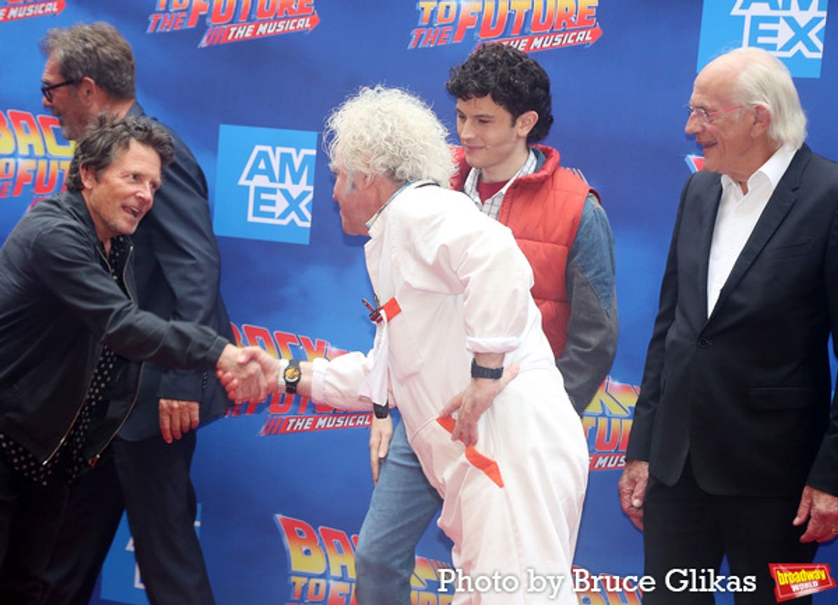 Michael J. Fox, Casey Likes, Roger Bart and Christopher Lloyd   at 