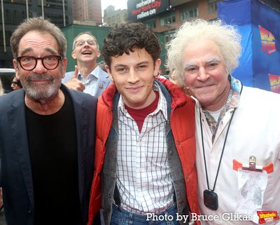 Huey Lewis, Casey Likes and Roger Bart Photo