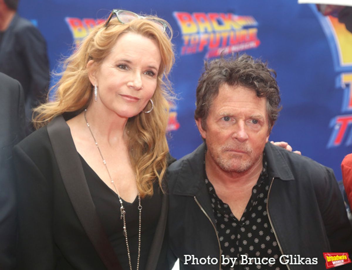 Lea Thompson and Michael J. Fox  at 