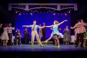 Jeremy Benton and Sarah Ellis and the company  Photo