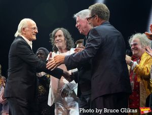 Christopher Lloyd, Glen Ballard, Alan Silvestri and Huey Lewis Photo