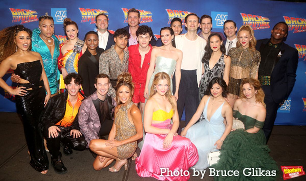 The Cast of 'Back to The Future' including: Mikaela Secada, Nick Drake, Emma Pittman, JJ Niemann, Kevin Curtis, Merritt David Janes, Samuel Gerber, Daryl Tofa, Nathaniel Hackmann, Amber Ardolino, Casey Likes, Liana Hunt, Jonalyn Saxer, Brendon Chan, Hugh Coles, Will Branner, Kimberly Immanuel, Hannah Kevitt, Marc Heitzman, Becca Petersen, Gabi Stapula, Jelani Remy  at 