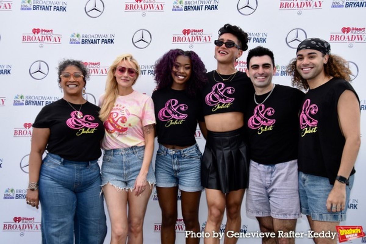 Melanie La Barrie, Betsy Wolfe, Rachel Webb, Justin Davis Sullivan, Ben Jackson Walker and Brandon Antonio at 