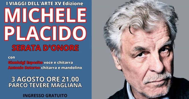 Previews: MICHELE PLACIDO IN SERATA D'ONORE al PARCO TEVERE MAGLIANA  Image