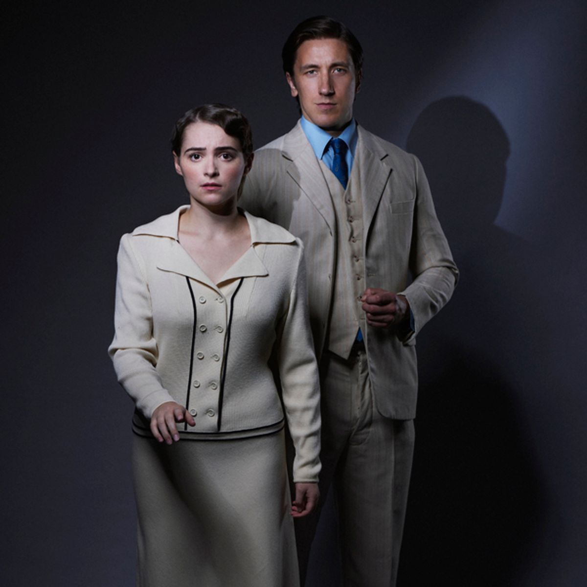 Richard Carson as Maxim de Winter and Lauren Jones as Second Mrs de Winter at 