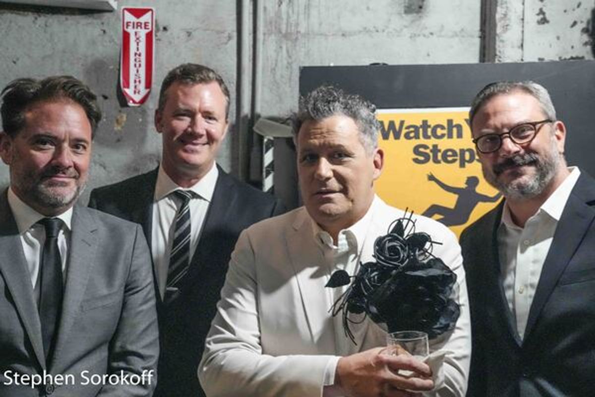 John Stasser, drums, Neal Miner, bass, Isaac Mizrahi, Ben Walter, Music Director at 