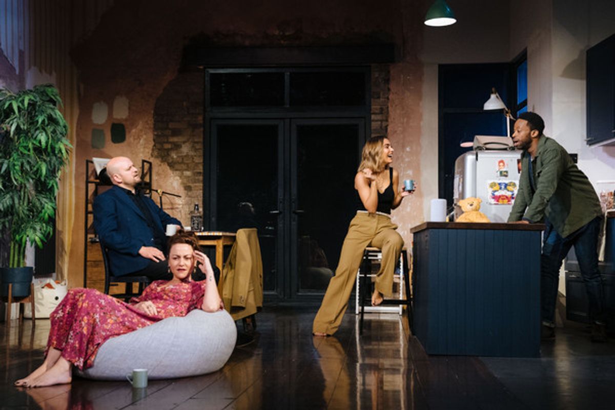 Ricky Champ, Frankie Bridge and Jaime Winstone at 