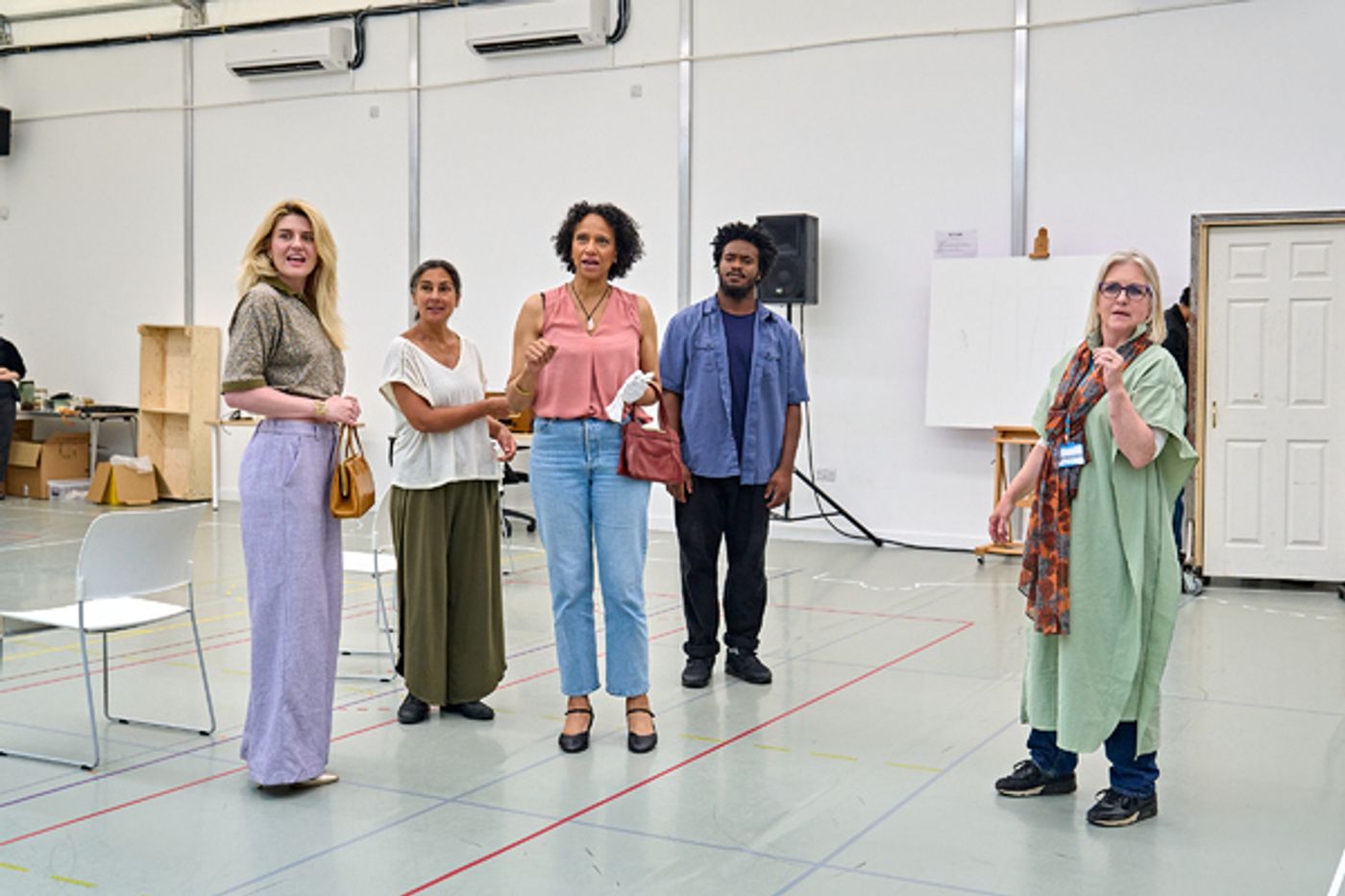 Photos: First Look at Patsy Ferran and Bertie Carvel in Rehearsal for PYGMALION at the Old Vic  Image