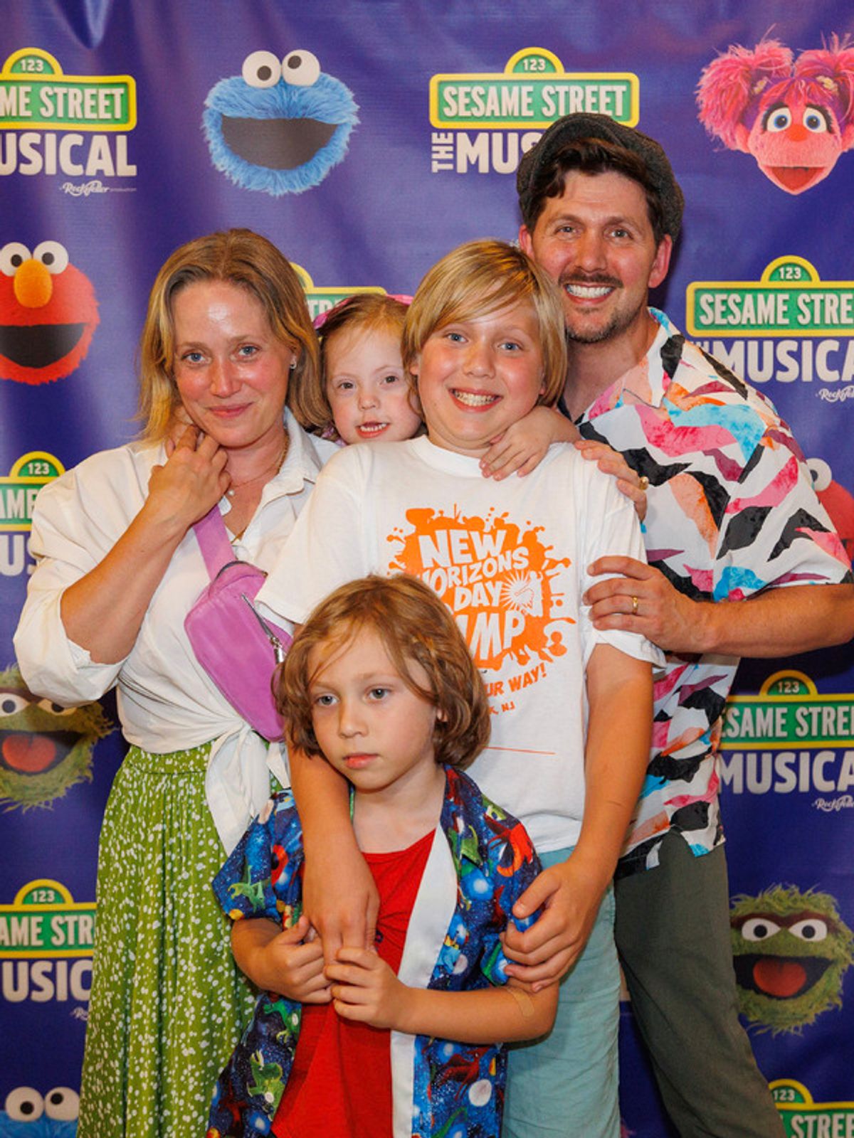 Denny Paschall with wife Haven Burton and kids Hudson, Carpian and Nova  at 