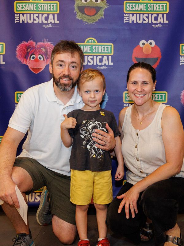 Nick Reynolds with wife Joanna and son Albert  Photo