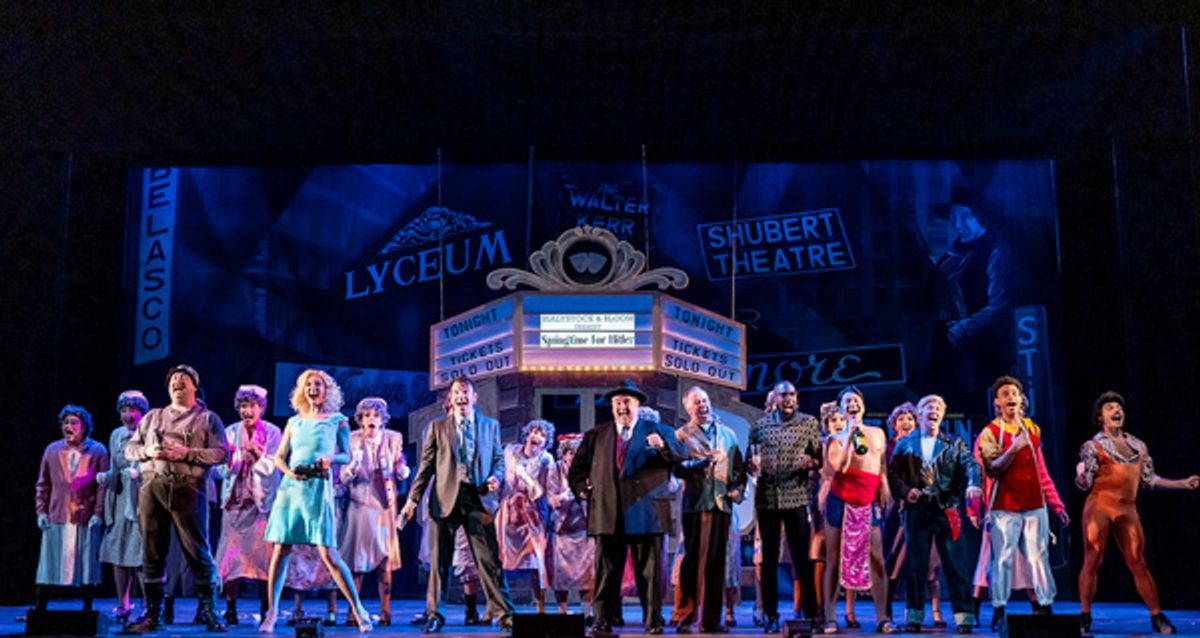 The cast of THE PRODUCERS A MEL BROOKS MUSICAL at 